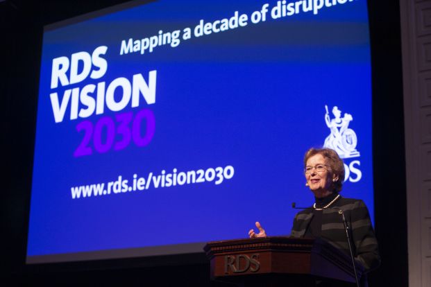 Mary Robinson addresses RDS Vision 2030