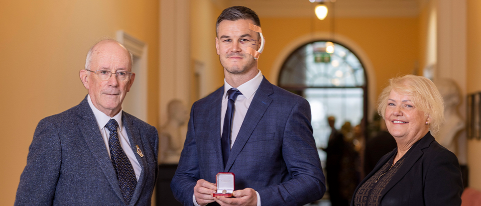 Johnny Sexton receives RDS Honorary Life Membership